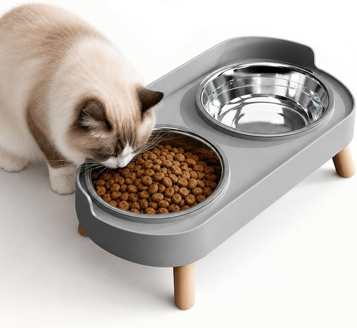 Erhöhter katzennapf edelstahl - katzennapf,
