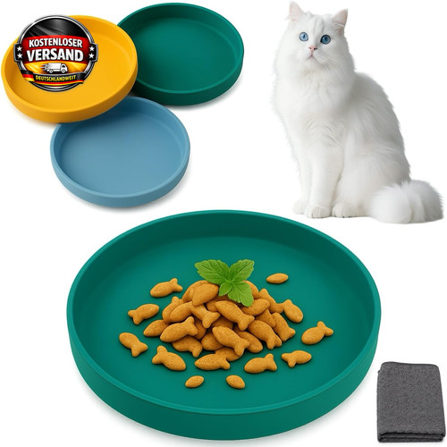 Katzennapf silikon 18cm flach - katzennapf,