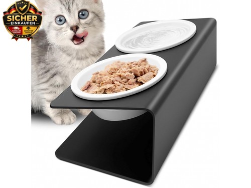 Katzennapf erhöht 2x - katzennapf,